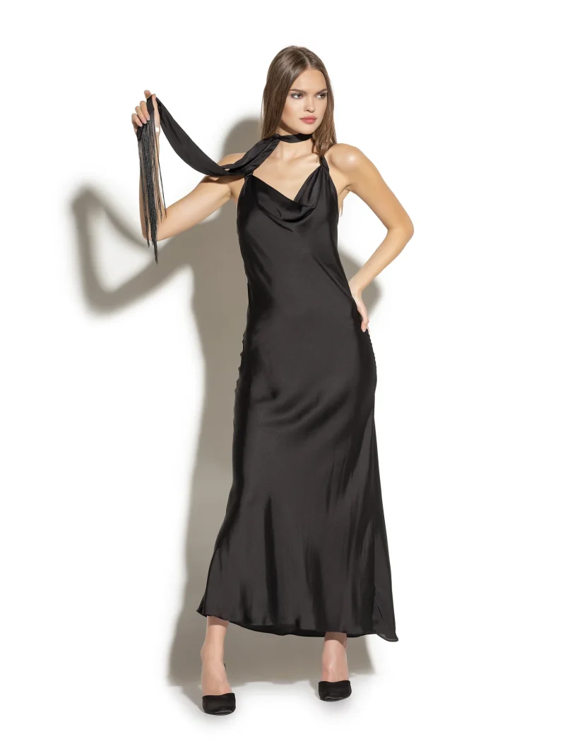 Luxurious Long Satin Nightdress - Image 4