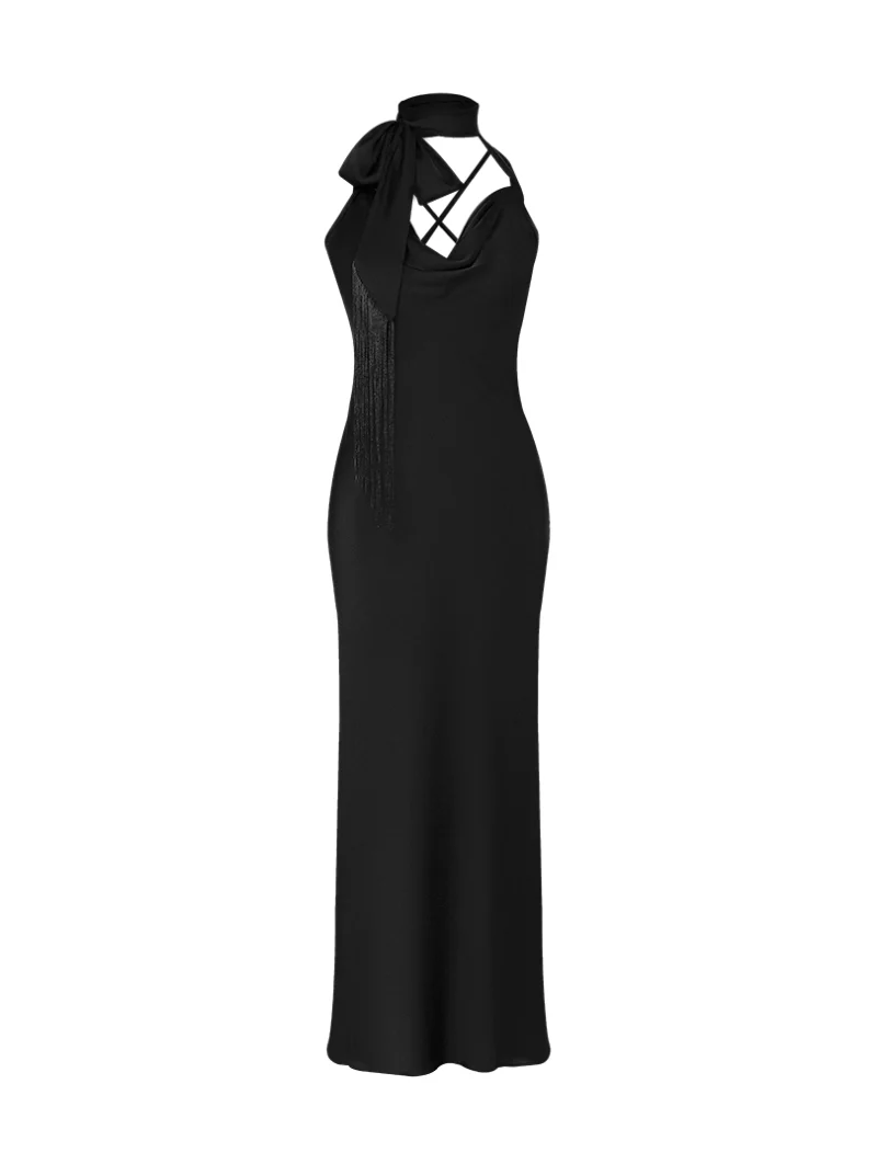 Luxurious Long Satin Nightdress - Image 3