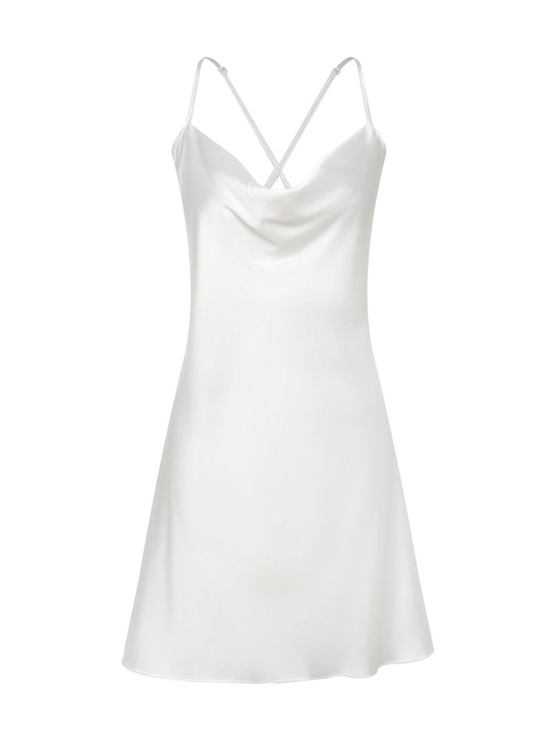 Short Satin Nightgown - Image 3
