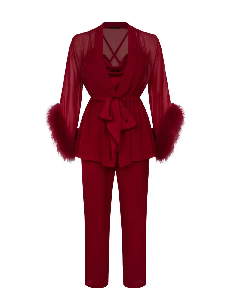 Crush Satin Three-Piece Set 61581