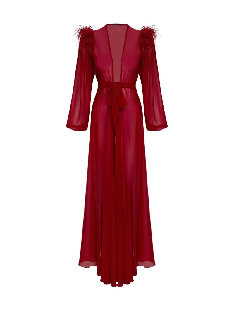 ⁦Maxi Chiffon Robe⁩ - الصورة ⁦5⁩