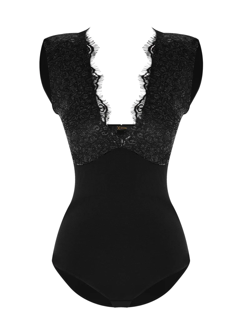 Experience Opulence Body Suit with Lace Skirt - Image 4