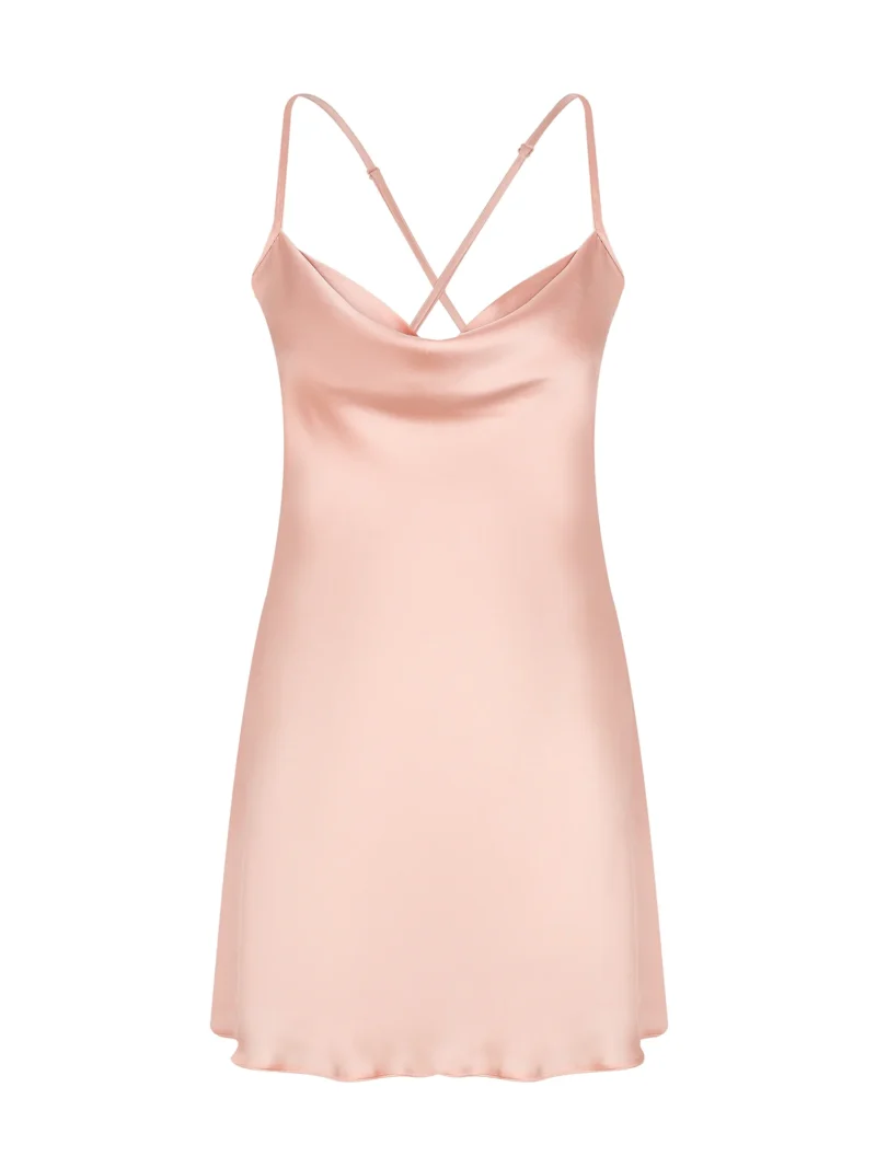 Short Satin Nightgown - Image 2