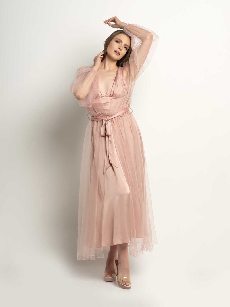 Long Tulle Robe - Image 2